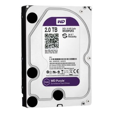 HD2TB, Tvrdi disk, Kapacitet 2 TB, SATA sučelje 6 GB/s, Model WD20PURX