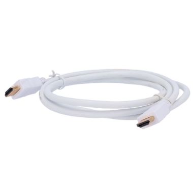 HDMI1-1W, HDMI kabel, HDMI tip A muški konektori, Velika brzina, 1 m, Bijela boja