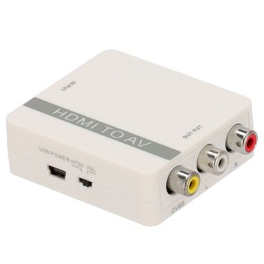 HDMI-AV-CONVERTER, HDMI na AV pretvarač, 1 HDMI ulaz, 1 AV izlaz, Izlazna rezolucija PAL/NTSC