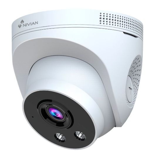 NV-DOM30-W6, Kupolasta kamera 3MP 2K, Kompatibilno s NIVIAN WIFI CCTV kompletima, Rezolucija 3 Mpx / H.265+