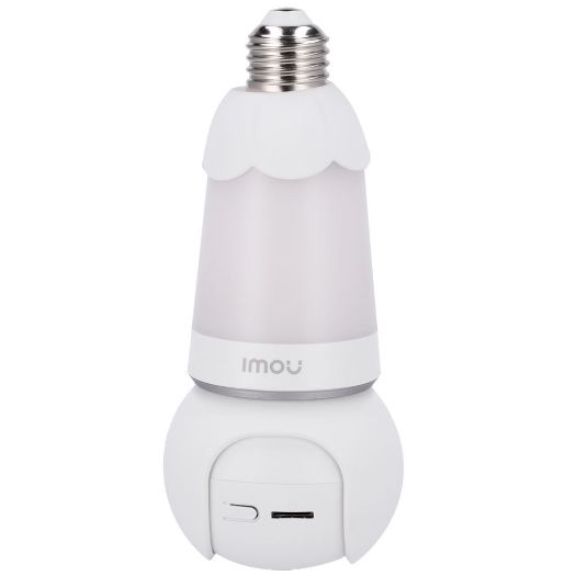 IPC-S6DP-3M0WEB-E27-IMOU, Motorizirana kamera sa žaruljom Bulb Cam 3MP, WiFi 2.4 GHz / bijelo LED svjetlo E27