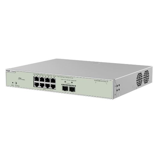 RG-NBS5300-8MG2XS-UP, Reyee Switch, upravljiv u oblaku, L3, 8 Bok, PoE RJ45 + 2 SFP+ portovi