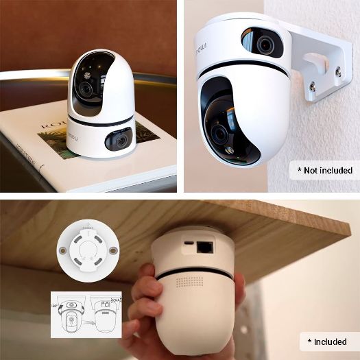 IPC-S2XP-10M0WED-IMOU, Ranger Dvostruka motorizirana kamera 5+5MP, Wi-Fi 6, DVOSTRUKA LEĆA / Automatsko praćenje / IR + Puna boja