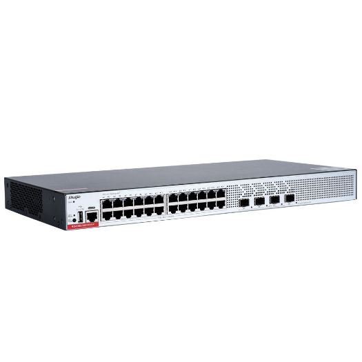 RG-CS83-24GT4XS-P, Ruijie Switch Upravljani Cloud L3, 24 PoE RJ45 + 4 SFP+ portova
