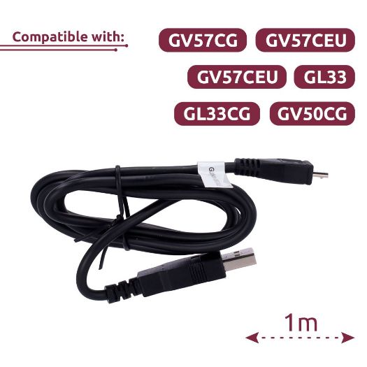QL-MICRO-USB-CABLE-100CM-BLACK-RO, Mikro USB kabel 100 cm, Za konfiguraciju i nadogradnju firmvera