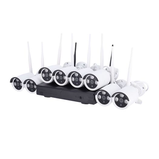 NV-KIT830W-8CAM, Nivian WiFi CCTV komplet, NVR 10 kanala, 8 Pre, registrirane 3 Mpx kamere