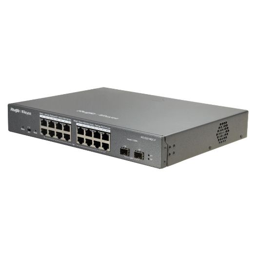 RG-ES218GC-P, Reyee upravljivi PoE preklopnik u oblaku, 16 PoE 802.3af/at + 2 SFP porta