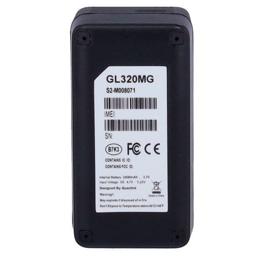 QL-GL320MG, LTE lokator za ljude i imovinu, Gumb za paniku, Punjiva baterija s 300 sati korištenja*