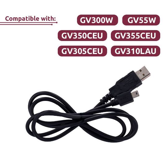 QL-DATA-CABLE-W, Mini USB podatkovni kabel, Kompatibilno s GV300W/GV55W/GV355CEU/GV350CEU...