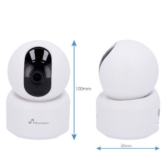 NVS-IPC-IS4, Nivian pametna kamera 2K, Wifi 2,4 GHz, PT automatsko praćenje | IR 10 m