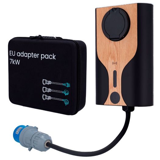 RD-NORA-7-C1-NCB7-EU, Prijenosni komplet punjača + adapteri za utikače, Moć 7, 4kW / 32A / Pojedinačno