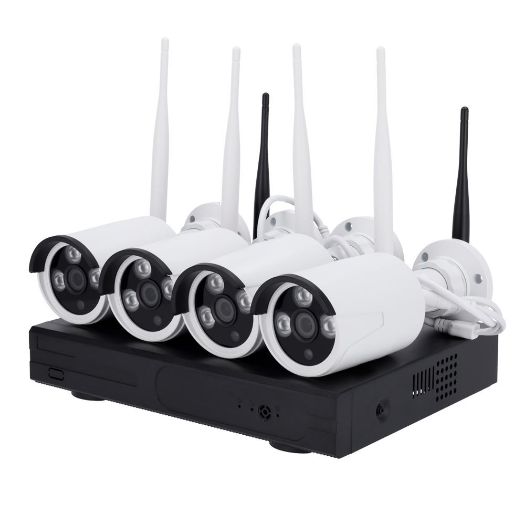 NV-KIT830W-4CAM, Nivian WiFi CCTV komplet, NVR 10 kanala, 4 Pre, registrirane 3 Mpx kamere