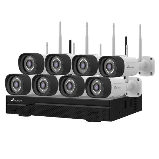 NV-KIT1630W6-8CAM, Nivian WiFi CCTV komplet, NVR 16 kanala, 8 Pre, registrirane 3 Mpx kamere