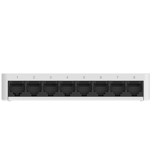 RG-ES08G-L Reyee Switch Desktop   Plastic Housing   8 ports RJ45   Speed 10/100/1000Mbps 