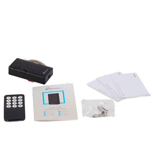 NV-ACCESS-RFID, Samostalna kontrola pristupa, Pristup putem EM kartice, Relejni izlaz i tipkalo