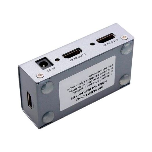 HDMI-SPLITTER-2-4K, HDMI razdjelnik signala, Omogućuje 1:4, 4K rezolucija