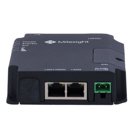 MS-UR32L-L04EU, Milesight, Industrijski usmjerivač 4G, 2 Ethernet porta RJ45 10/100