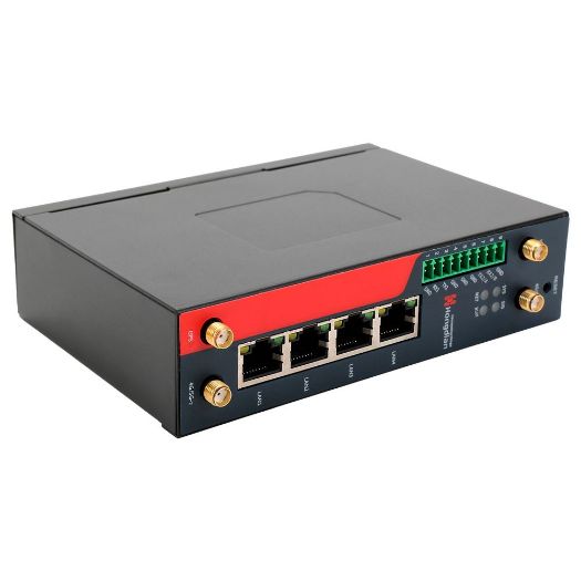 HG-H7960-L4EA-CS-WG-PSE, Industrijski 4G ruter Hongdian, 4G kategorija 4, 4 PoE+ Ethernet portovi RJ45 10/100/1000