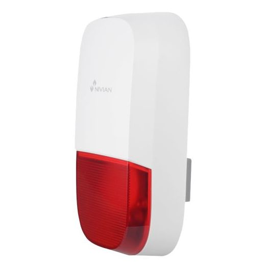 NVS-S7B, Nivian Smart, Vanjska sirena, Napajanje 12VDC/1A, Upozorenje bljeskanjem / Sirena 95dB
