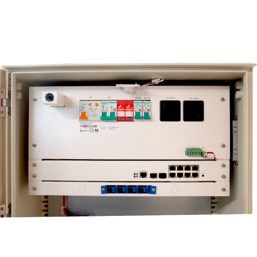 SF-BOX08ECO-BMS-IP55 SMC polyester cabinet   Differential, circuit breaker and SPD 