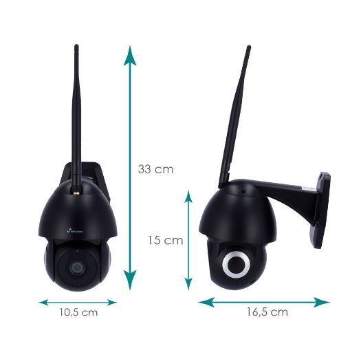 NVS-IPC-0S2B, Nivian pametna kamera 2.5K, Wifi 2,4 GHz, Pogodno za vanjsku upotrebu: IR do 10 m