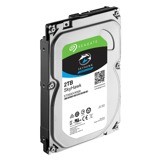HD2TB-S Seagate Skyhawk Hard Drive   Capacity 2 TB   SATA interface 6 GB/s 