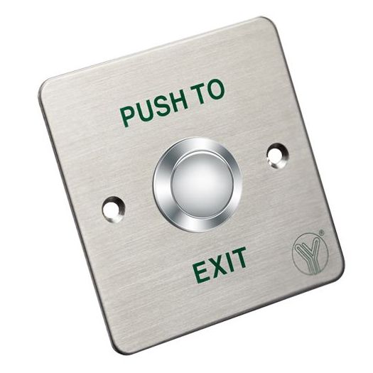 PBK-810C, Gumb za otpuštanje vrata, Profesionalna upotreba, Testirano na 500.000 upotreba, NO/NC/COM | Ugradbeni ili površinski montiran