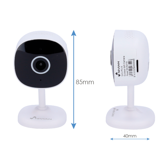 NVS-IPC-I5 Nivian Smart Camera 2K   Wifi 2.4 GHz   Audio | IR Range 10 m 