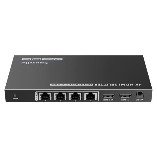 HDMI-SPL-1x4-4K30-CAT6, HDMI razdjelnik signala, produživač, Domet 40 m, 4K rezolucija