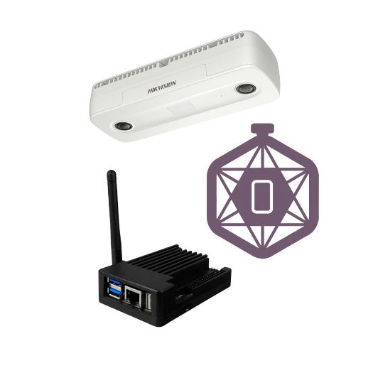 KIT-PEOPLECOUNT-HIKDUAL-LITE, LITE komplet za kontrolu mjerača, Hikvision kamera DS