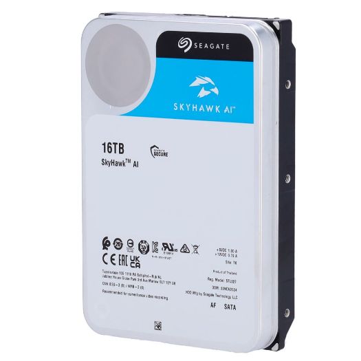 HD16TB-S-AI, Seagate Skyhawk AI tvrdi disk, Kapacitet 16 TB, SATA sučelje 6 GB/s