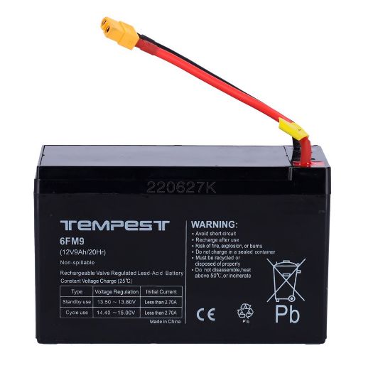 FPUBBY, Baterija za TEMPEST, BAT300 URFOG, 12V / 9Ah, Specijalni konektori