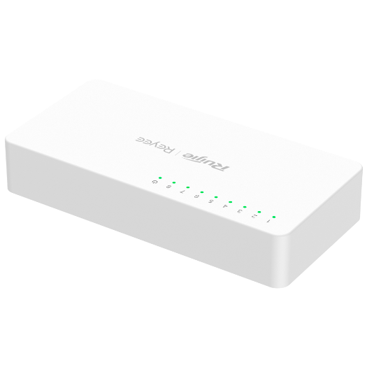 RG-ES08F Reyee Switch Desktop   Plastic Housing   8 ports RJ45   Speed 10/100Mbps 