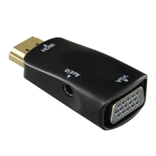 HDMI-VGA, HDMI do VGA+Audio Adapter, Pasivno, nije potrebno napajanje, Pretvori izlaz HDMI u VGA + Audio