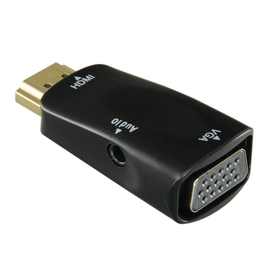 HDMI-VGA HDMI to VGA+Audio Adapter   Passive, no power required   Convert an HDMI output to VGA + Audio 