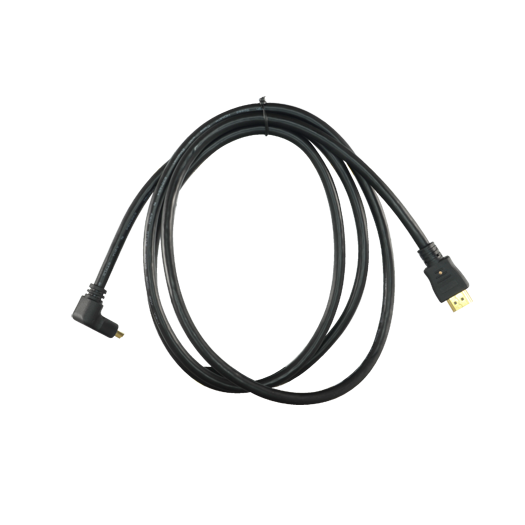 HDMI1L-2 HDMI cable   HDMI type A male connectors   Bent connector 90° 