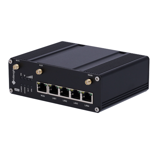 MS-UR35-L04EU-W Milesight   Industrial 4G WiFi Router   5 ports 10/100 