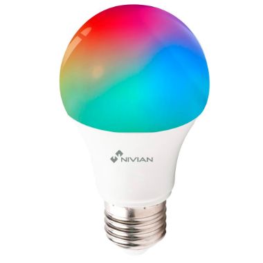 NVS-BULB-RGBW-9E27-W, RGB pametna žarulja, WiFi 2,4 GHz IEEE802.11 b/g/n, Potrošnja 9W