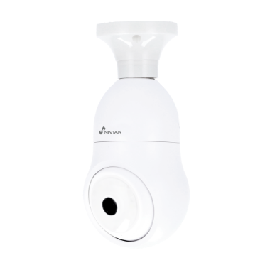NVS-IPC-BULB1 Nivian Smart Camera 2K   Wifi 2.4 GHz / E27 base   PT Autotracking Control | IR 10 m 