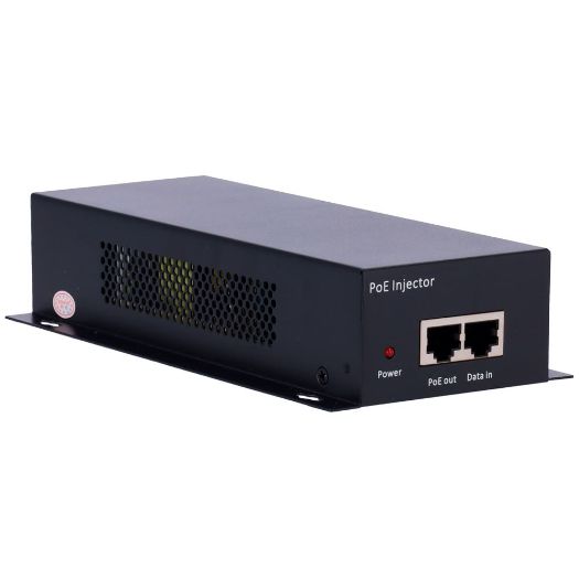 INJ-POE-10G-60W, Dvostruki PoE injektor, Unos RJ45 10/100/1000/10000 Mbps, Ukupna snaga 60 W