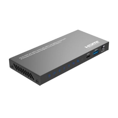 HDMI-SW-4x1-8K60, HDMI/USB, C signalni prekidač, Omogućuje 4:1, 3 HDMI ulaza, 1 USB