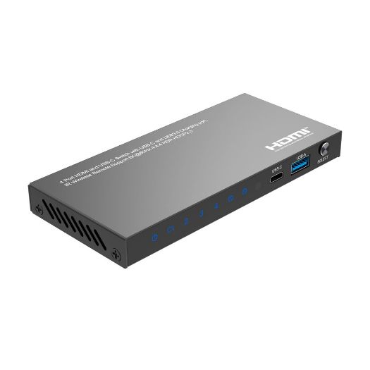 HDMI-SW-4x1-8K60, HDMI/USB, C signalni prekidač, Omogućuje 4:1, 3 HDMI ulaza, 1 USB