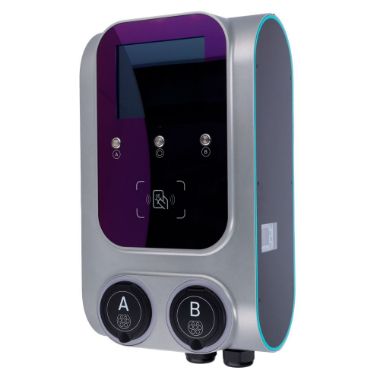 RD-GEMINI-22WD-SS-M1-P0, Dvostruki punjač za električna vozila, Snaga 2x22kW / 32A / Tri