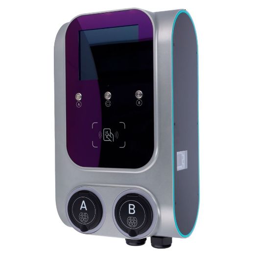 RD-GEMINI-22WD-SS-M1-P0, Dvostruki punjač za električna vozila, Snaga 2x22kW / 32A / Tri