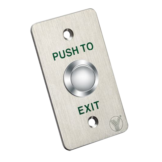 PBK-810B Door release button   Professional use   Tested 500.000 uses   NO/NC/COM | Flush or surface mounted 