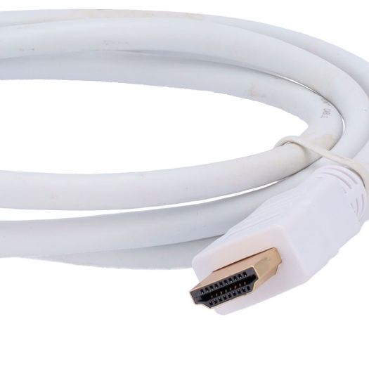 HDMI1-1W, HDMI kabel, HDMI tip A muški konektori, Velika brzina, 1 m, Bijela boja