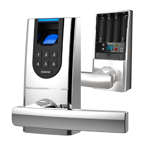 L100K ANVIZ intelligent lock   Fingerprints and keypad   Up to 99 users and 4 administrators 