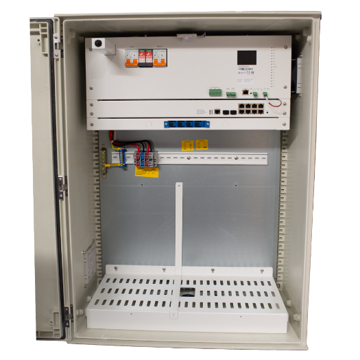 SF-BOX08SOL-BMS-IP55 Polyester Solar Fast Charging Cabinet   Magnetothermal and SPD 