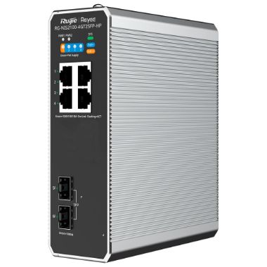 RG-NIS2100-4GT2SFP-HP, Reyee Industrijska sklopka PoE Sloj oblaka 2, 4 gigabitna porta + RJ45 Gigabitni SFP portovi