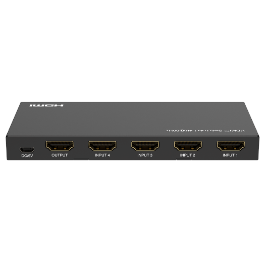 HDMI-SW-4x1-4K60 HDMI Switch   4 HDMI inputs   1 HDMI output   Resolution 4K@60Hz 